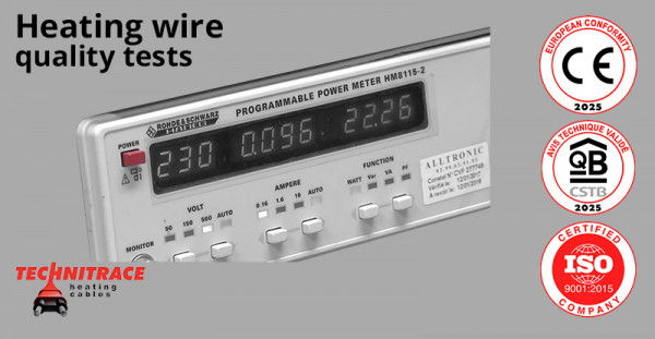 Heating wire – CE – QB – QB58 – ISO9001 2015 TECHNITRACE