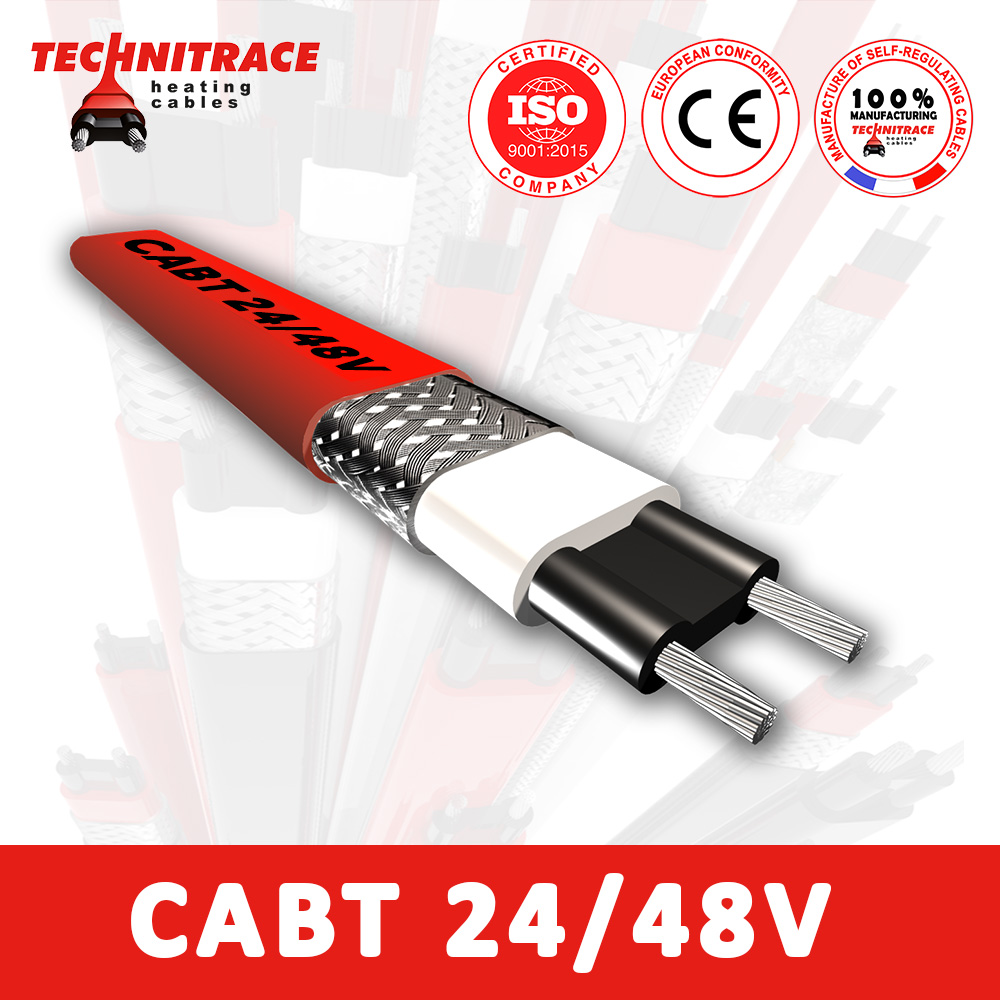 Self regulating heating cable 24-48V – CABT 24-48V – TECHNITRACE